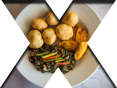 Jamaican Breakfast: Callaloo & Saltfish | Xaymaca Brampton Jamaican callaloo and saltfish served with fried dumpling and plantain